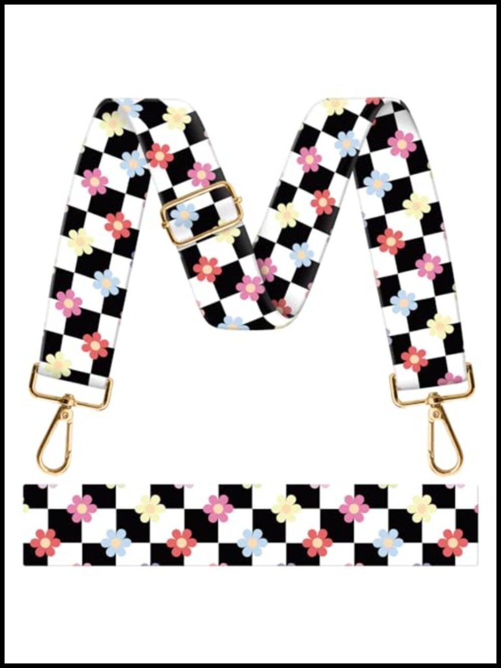 1.5" Wide Guitar Style Purse Strap Replacement Adjustable Crossbody Shoulder